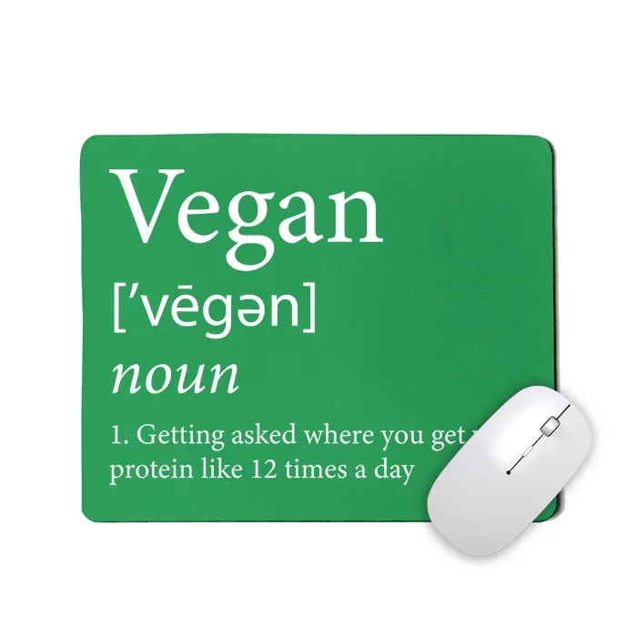 Vegan Protein Definition Mousepad