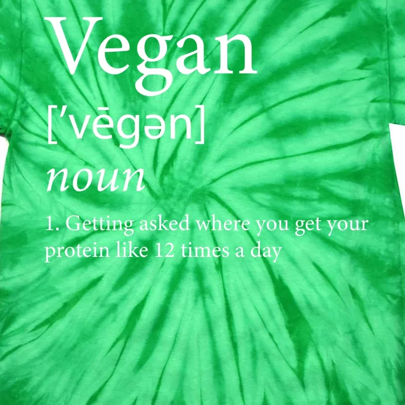 Vegan Protein Definition Tie-Dye T-Shirt