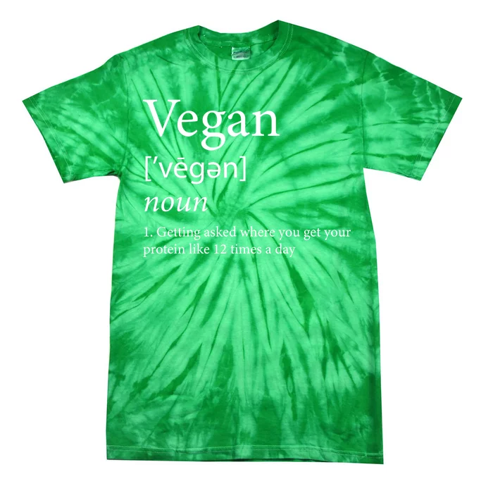 Vegan Protein Definition Tie-Dye T-Shirt