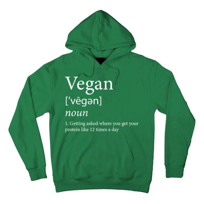 Vegan Protein Definition Tall Hoodie