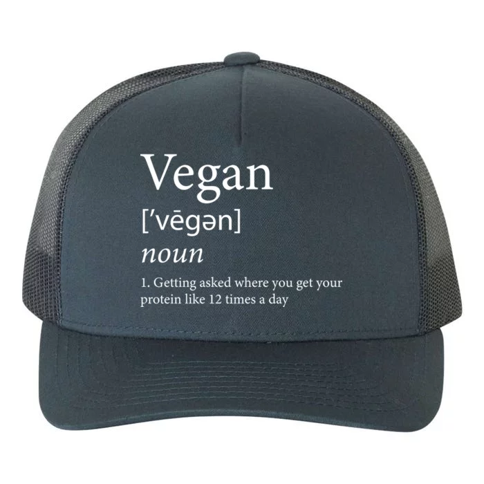 Vegan Protein Definition Yupoong Adult 5-Panel Trucker Hat