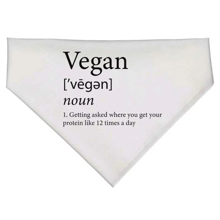 Vegan Protein Definition USA-Made Doggie Bandana