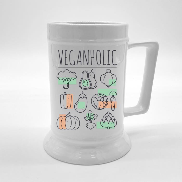 Veganholic Front & Back Beer Stein