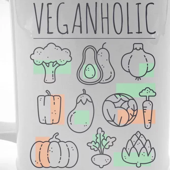 Veganholic Front & Back Beer Stein