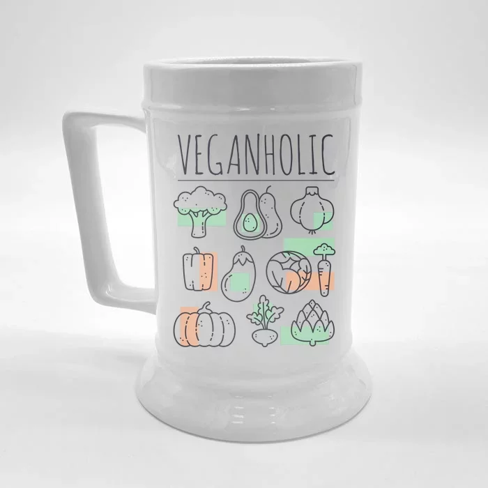 Veganholic Front & Back Beer Stein