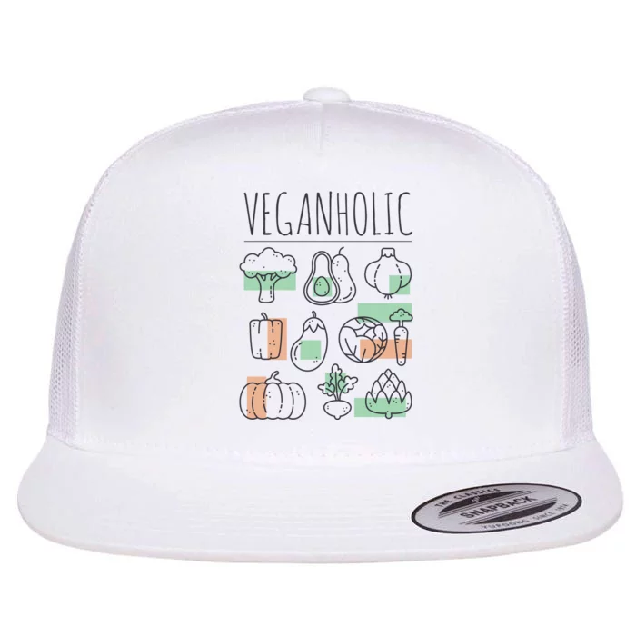 Veganholic Flat Bill Trucker Hat