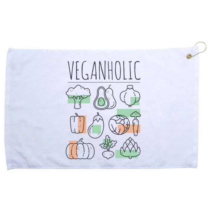 Veganholic Grommeted Golf Towel