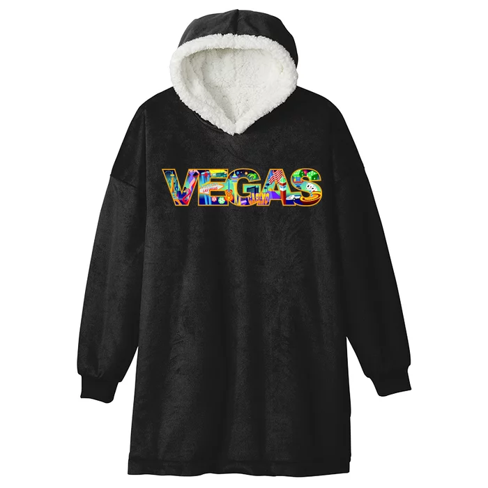 Vegas - Las Vegas Logo Hooded Wearable Blanket