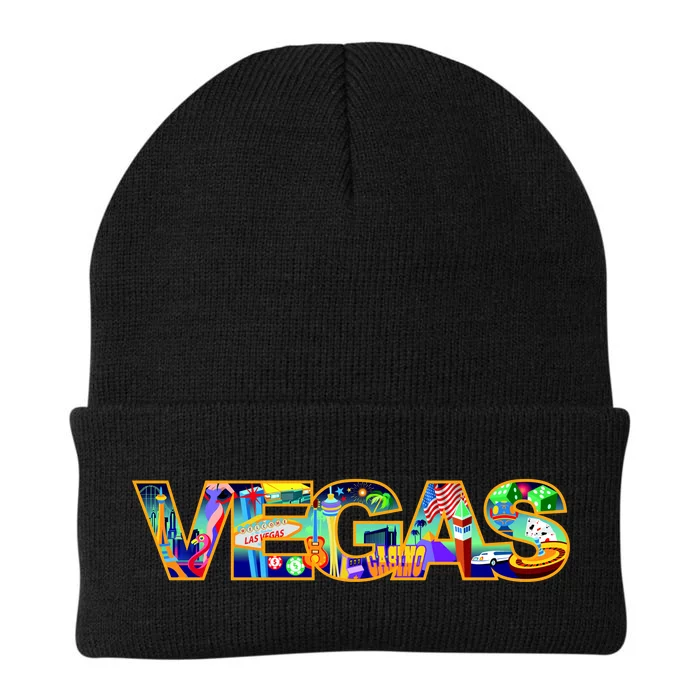 Vegas - Las Vegas Logo Knit Cap Winter Beanie