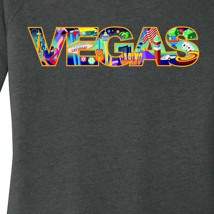 Vegas - Las Vegas Logo Women's Perfect Tri Tunic Long Sleeve Shirt