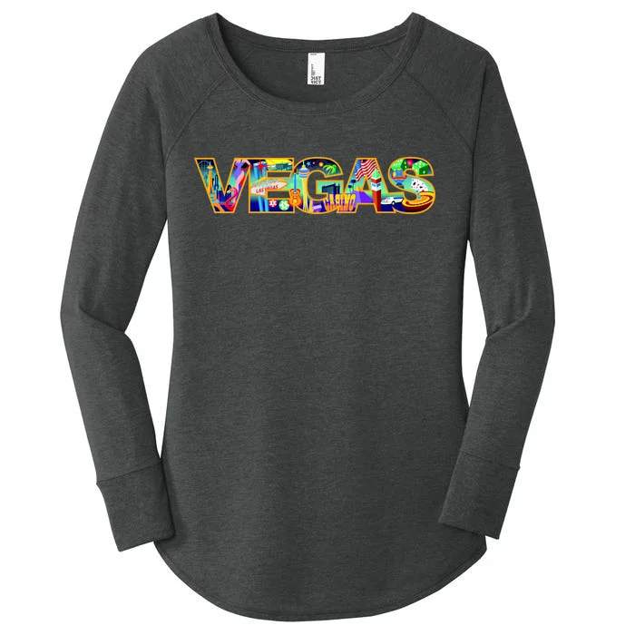 Vegas - Las Vegas Logo Women's Perfect Tri Tunic Long Sleeve Shirt