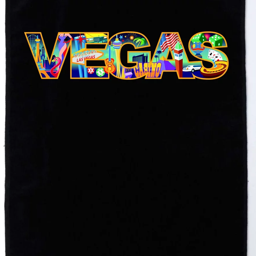 Vegas - Las Vegas Logo Platinum Collection Golf Towel