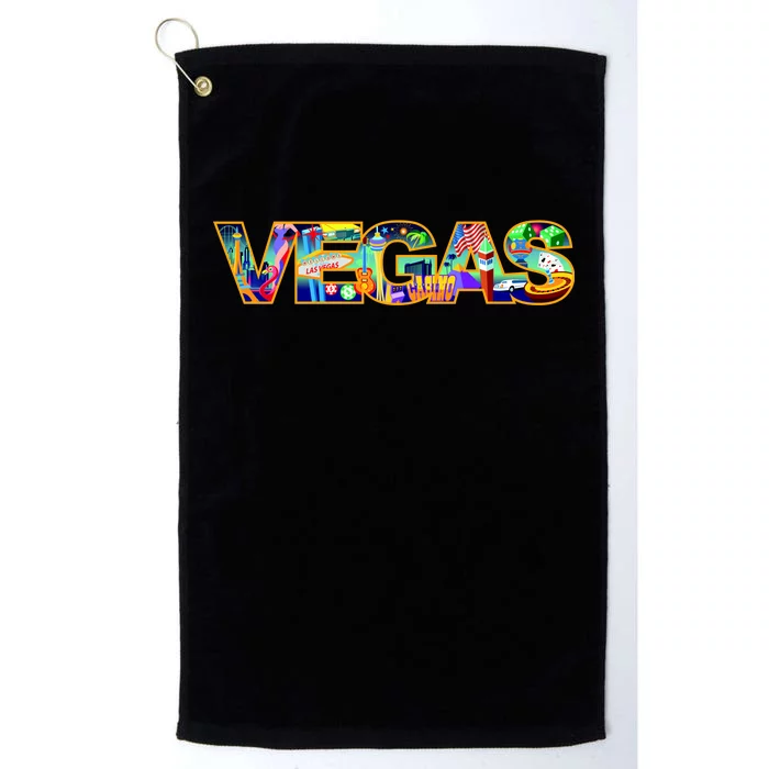 Vegas - Las Vegas Logo Platinum Collection Golf Towel