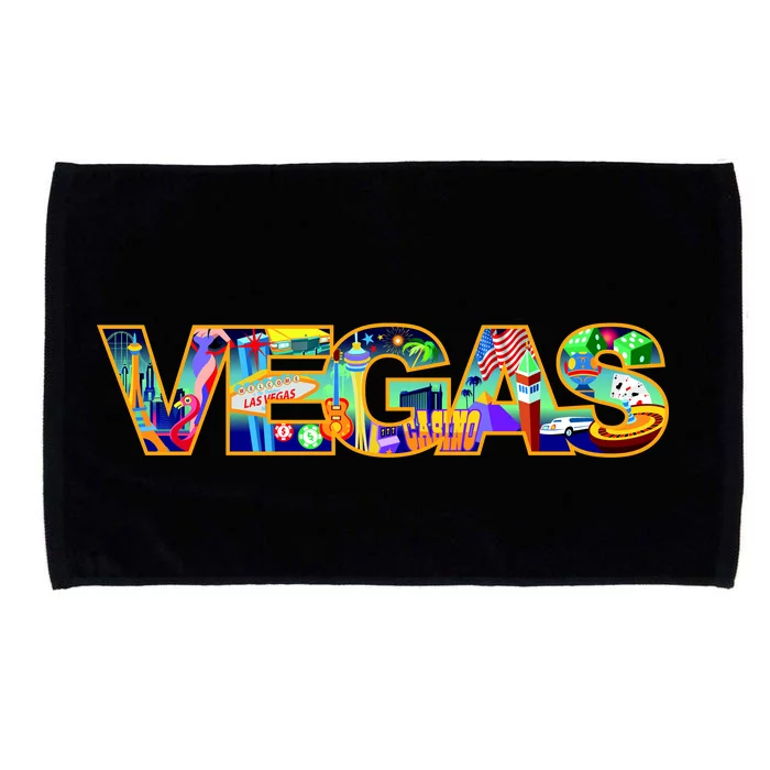 Vegas - Las Vegas Logo Microfiber Hand Towel