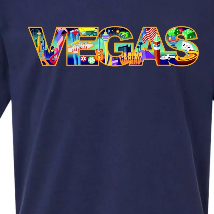 Vegas - Las Vegas Logo Sueded Cloud Jersey T-Shirt