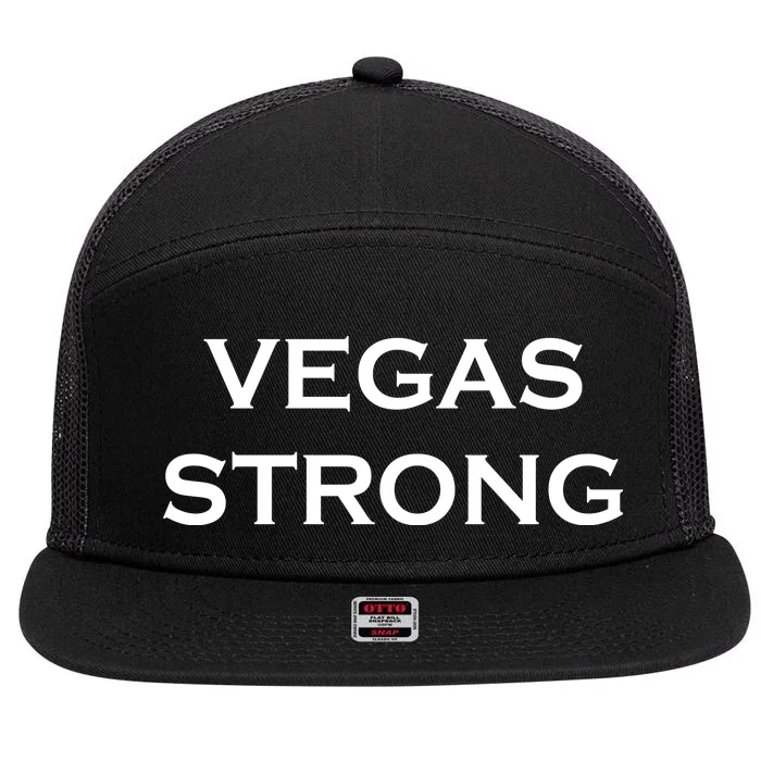 Vegas Strong 7 Panel Mesh Trucker Snapback Hat