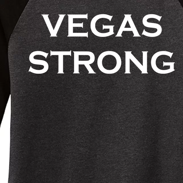 Vegas Strong Women's Tri-Blend 3/4-Sleeve Raglan Shirt