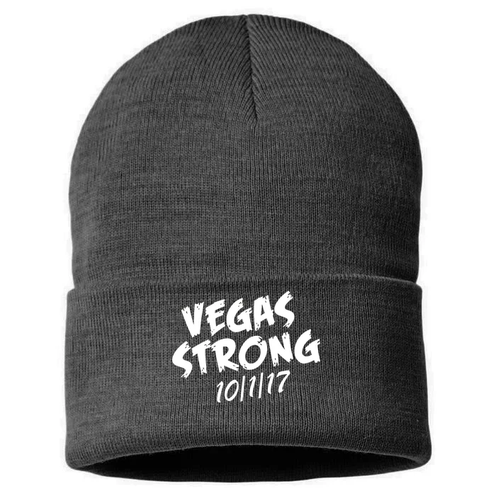 Vegas Strong 10-1-17 Sustainable Knit Beanie