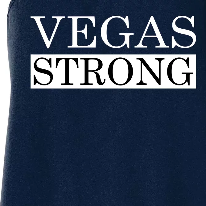 Vegas Strong Classy News Text Women's Racerback Tank