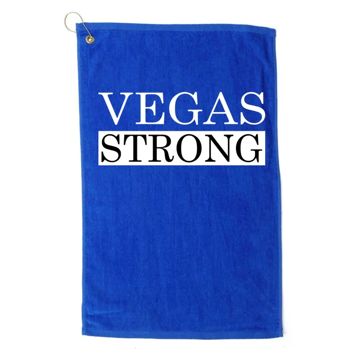 Vegas Strong Classy News Text Platinum Collection Golf Towel