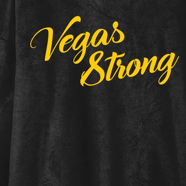 Vegas Strong Gold Script Hooded Wearable Blanket