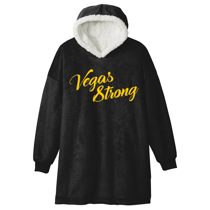 Vegas Strong Gold Script Hooded Wearable Blanket