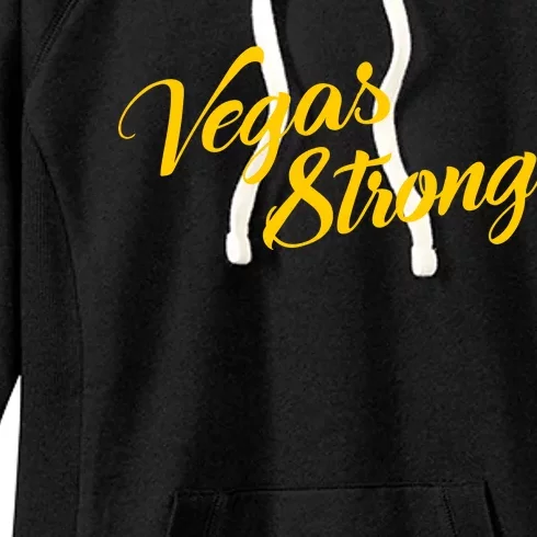 Vegas Strong Gold Script Women's Fleece Hoodie