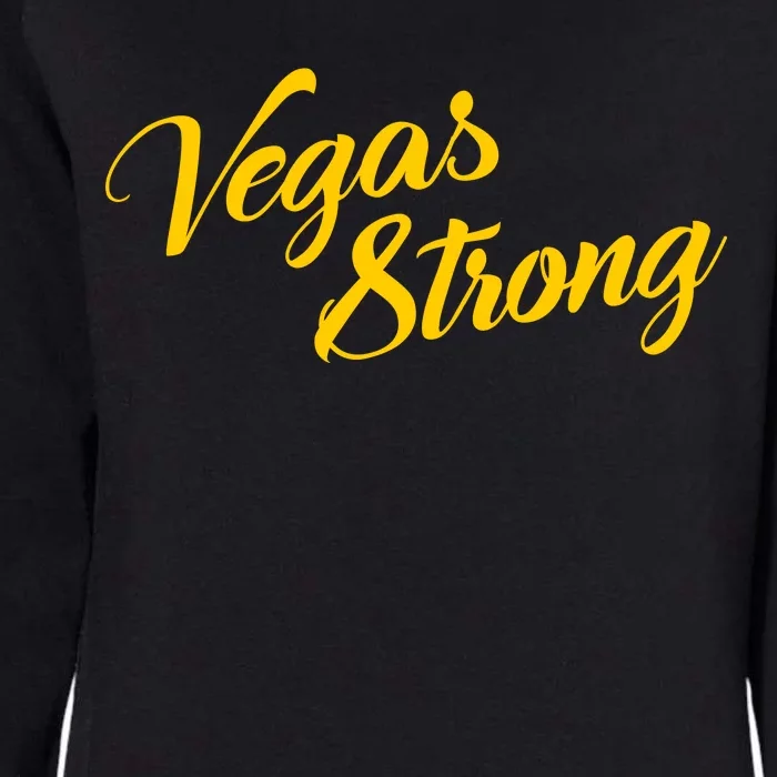 Vegas Strong Gold Script Womens California Wash Sweatshirt