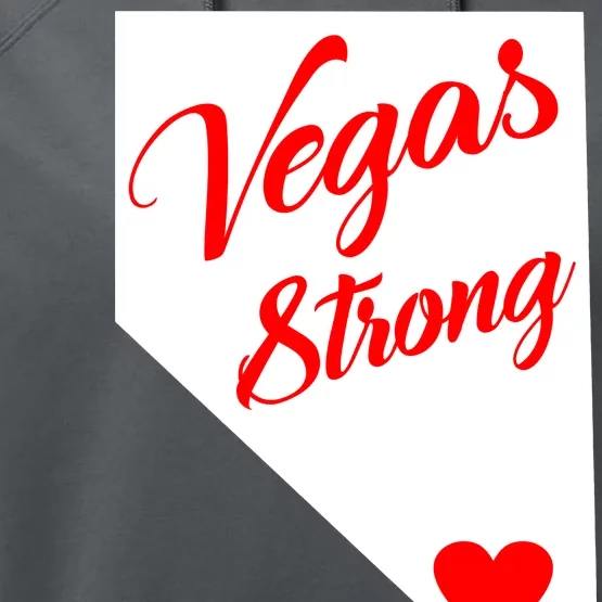 Vegas Strong Nevada Heart Script Performance Fleece Hoodie