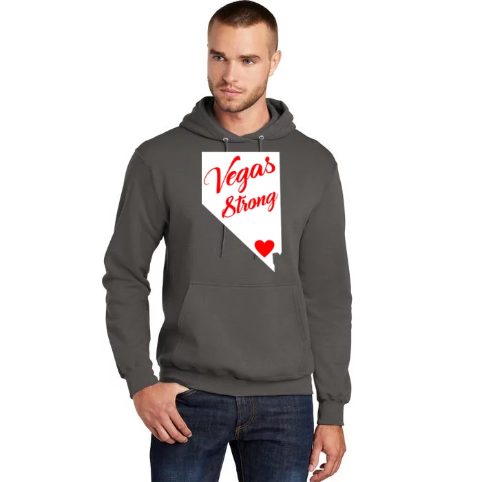 Vegas Strong Nevada Heart Script Tall Hoodie