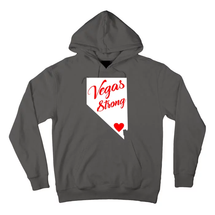 Vegas Strong Nevada Heart Script Tall Hoodie