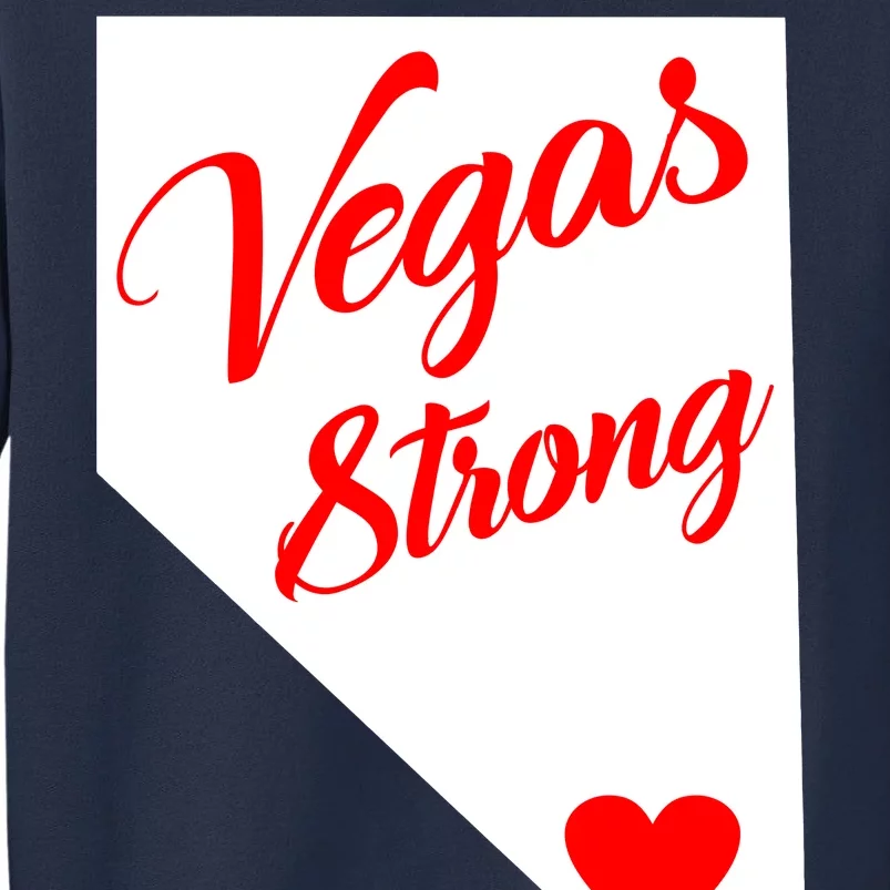 Vegas Strong Nevada Heart Script Sweatshirt