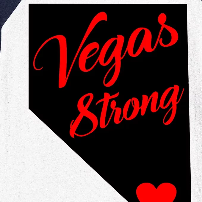 Vegas Strong Nevada Heart Script Baseball Sleeve Shirt