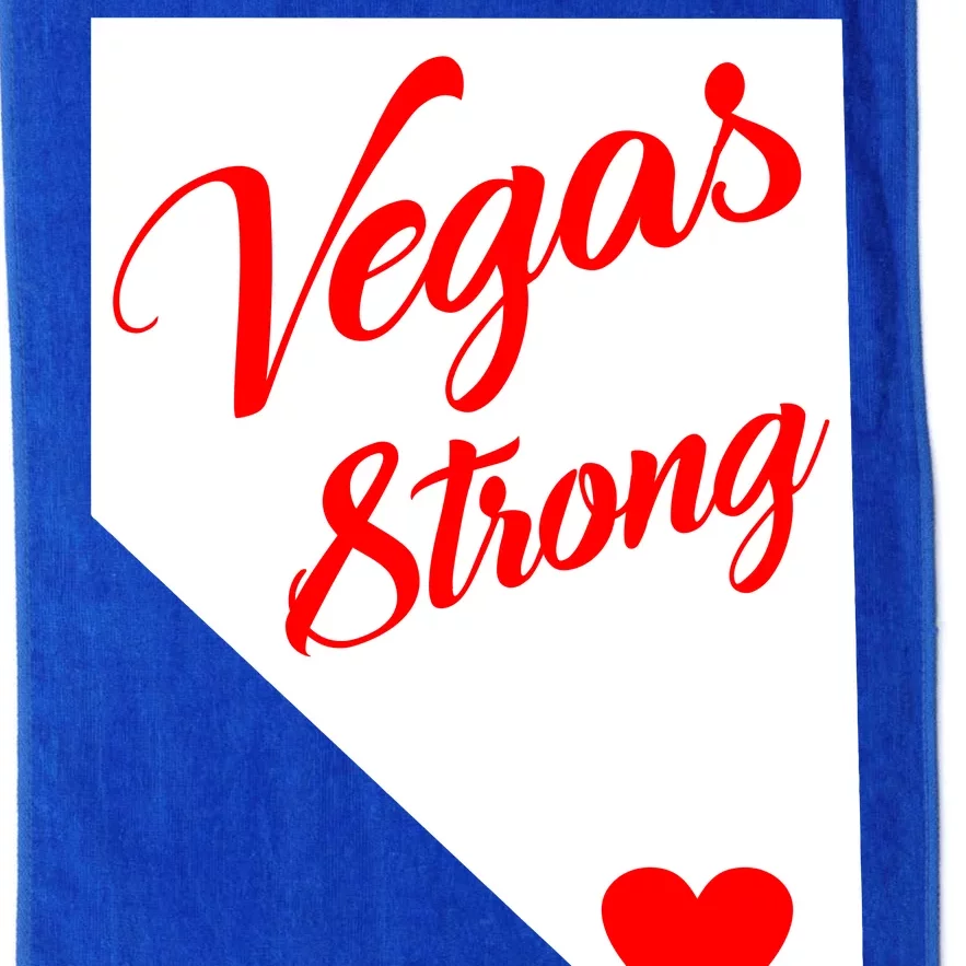 Vegas Strong Nevada Heart Script Platinum Collection Golf Towel