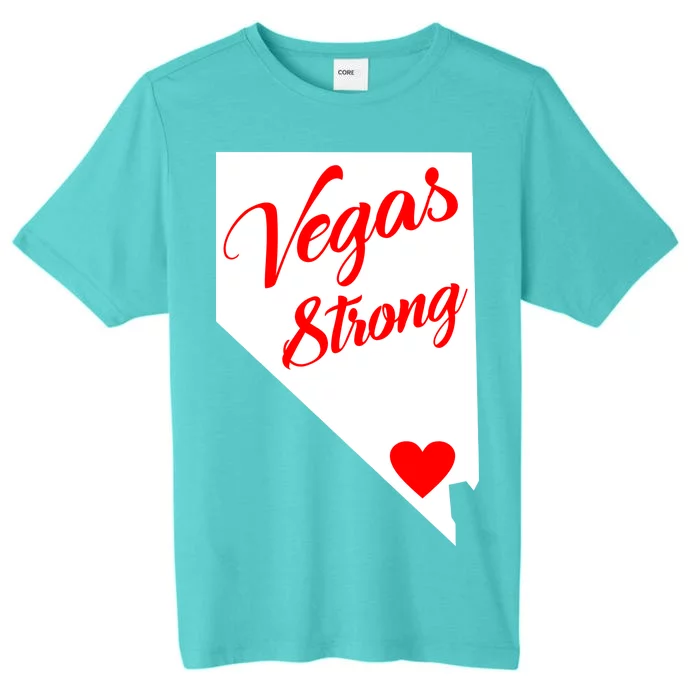 Vegas Strong Nevada Heart Script ChromaSoft Performance T-Shirt