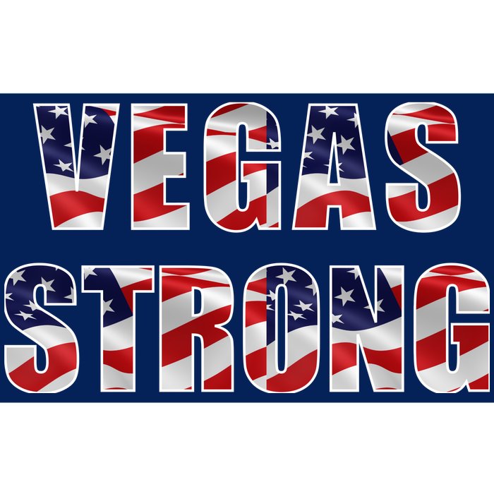 Vegas Strong USA Flag Bumper Sticker