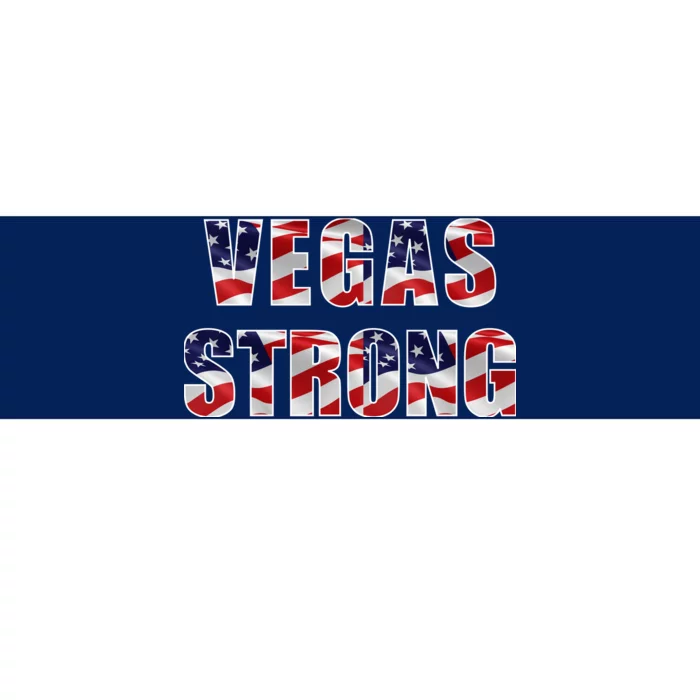 Vegas Strong USA Flag Bumper Sticker