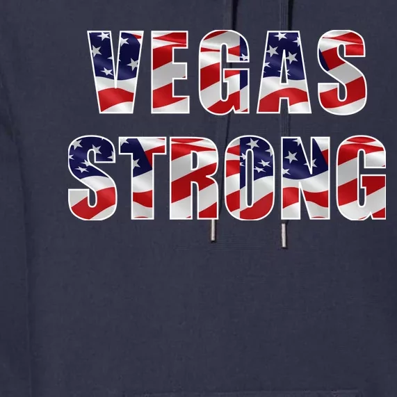 Vegas Strong USA Flag Premium Hoodie