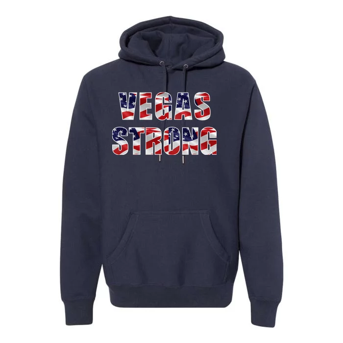 Vegas Strong USA Flag Premium Hoodie