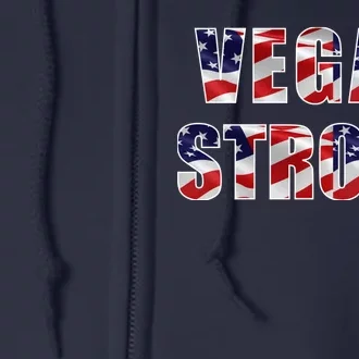 Vegas Strong USA Flag Full Zip Hoodie