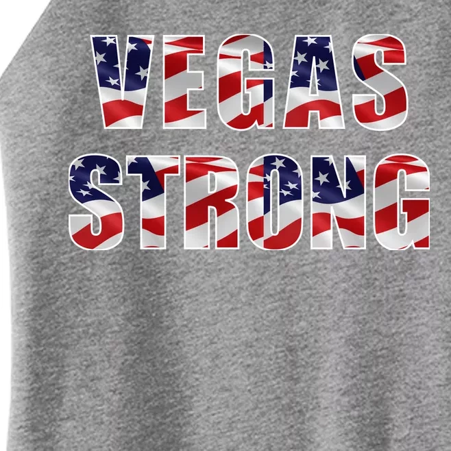 Vegas Strong USA Flag Women’s Perfect Tri Rocker Tank