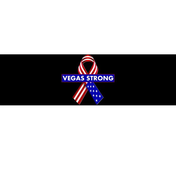 Vegas Strong USA Flag Ribbon Bumper Sticker