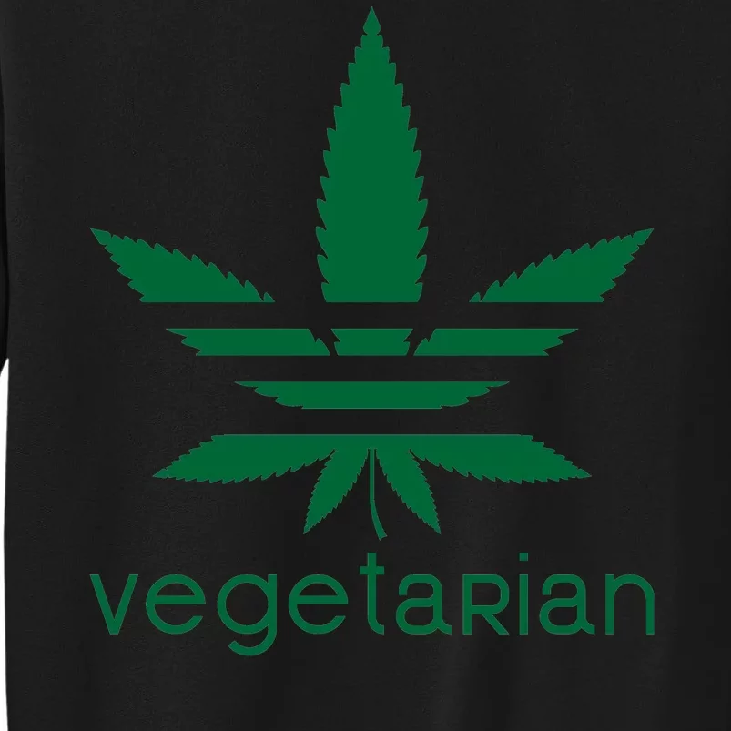 Vegetarian Funny Weed Sweatshirt