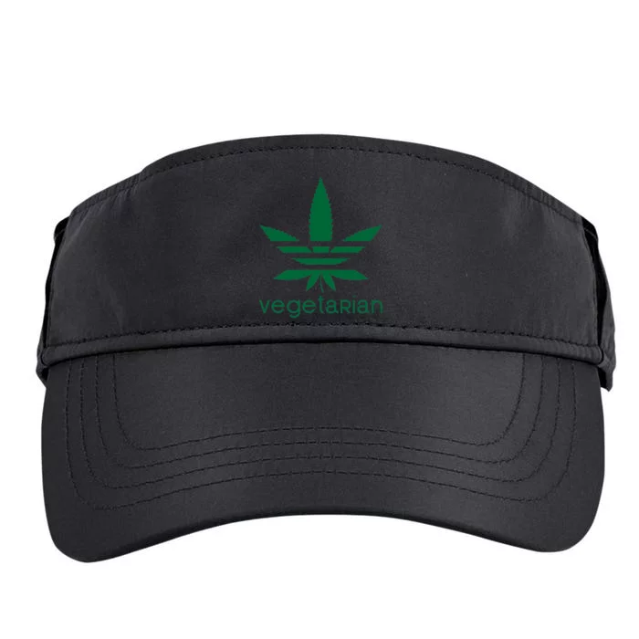 Vegetarian Funny Weed Adult Drive Performance Visor