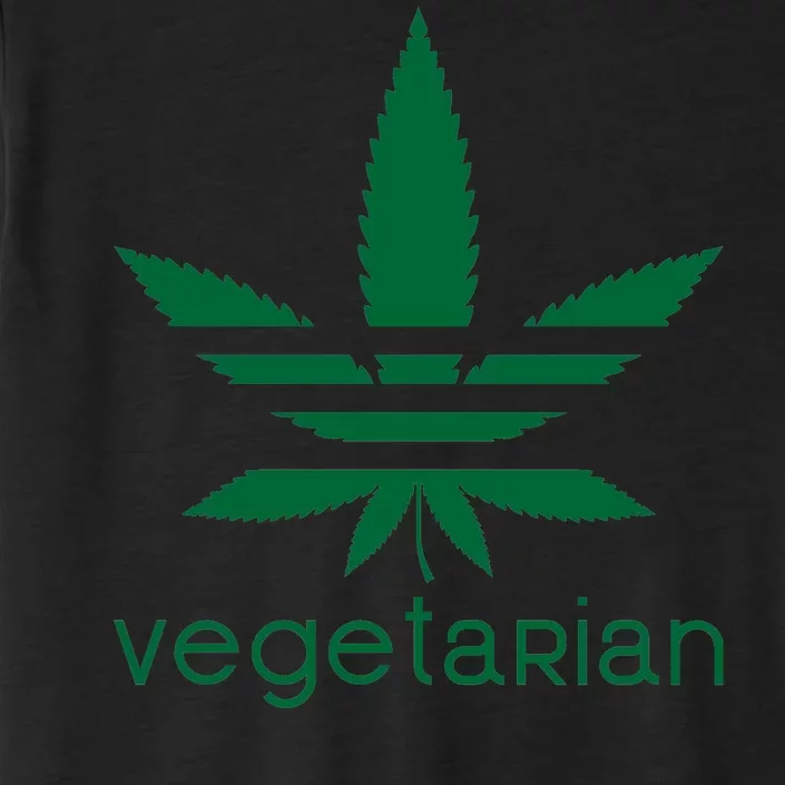 Vegetarian Funny Weed ChromaSoft Performance T-Shirt