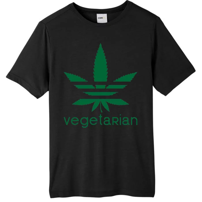 Vegetarian Funny Weed ChromaSoft Performance T-Shirt