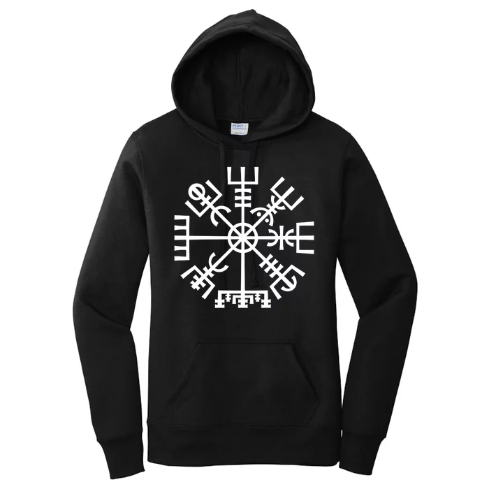 Vegvisir The Magic Navigation Compass of Vikings Women's Pullover Hoodie