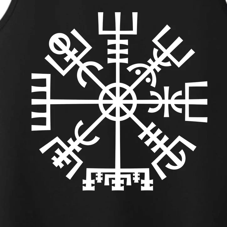 Vegvisir The Magic Navigation Compass of Vikings Performance Tank