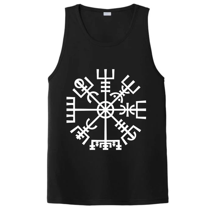 Vegvisir The Magic Navigation Compass of Vikings Performance Tank