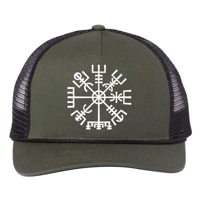 Vegvisir The Magic Navigation Compass of Vikings Retro Rope Trucker Hat Cap